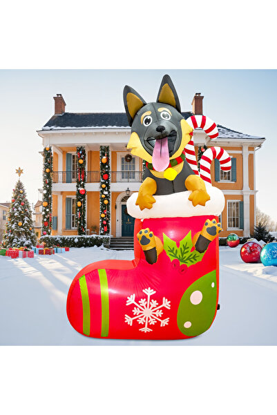 choice2 EU-PLUG 6FT OurWarm 6FT Christmas Inflatables Outdoor Decor, Christma...