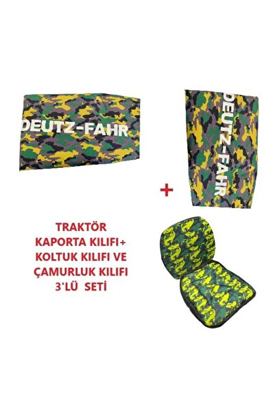 TarımGaraj Deutz Fahr 4055 E 4065 E ve 4075 E Serisi Tenteli Traktör Kılıfı B...