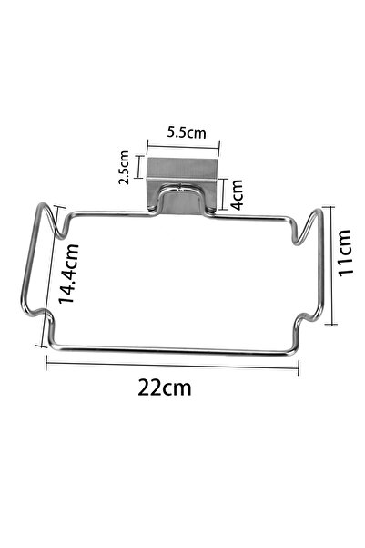 Choice Silver Garbage Storage Holder Stainless Steel kitchen Accessories Clos...