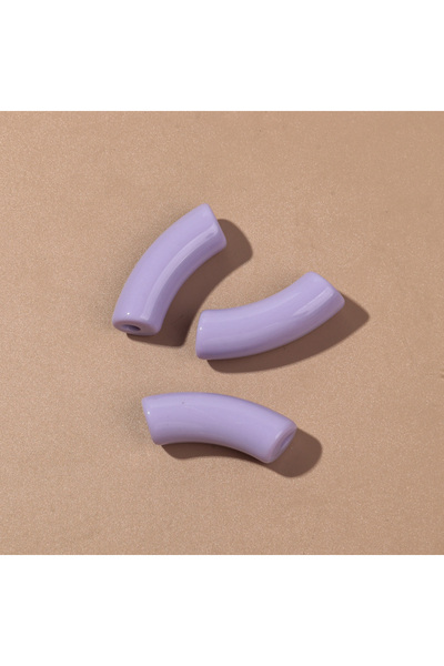 choice2 11x35mm light purple 20pcs/lot Acrylic 11MM Bamboo Tube Beads Solid C...