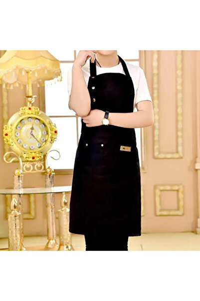Choice3 black NEW New Chef Waiter Cafe Shop Pure Color Cooking Apron for Woma...