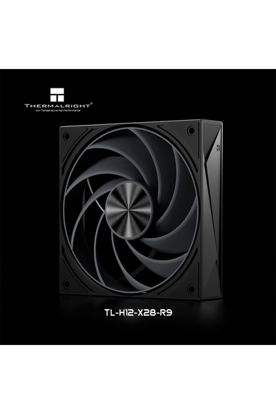 Choice3 بدون إضاءة RGB، شفرات مروحة Thermalright TL-H12-X28-R9 سوداء من البول...