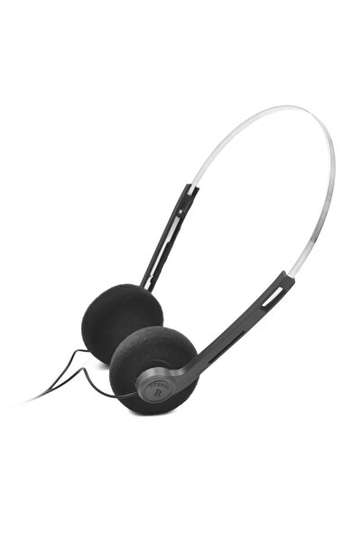 Choice سماعة رأس سوداء عالمية 3.5 ملم، موسيقى MP3، تصميم كلاسيكي، محمولة، بأس...