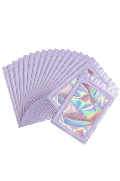 Choice12 أكياس مايلر سميكة مانعة للرائحة، لون بنفسجي، 6×10 سم، 50 قطعة، قابلة...