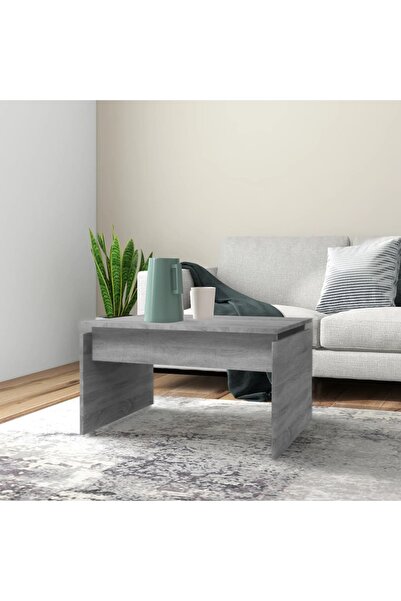 Concept Τραπεζάκι σαλονιού, γκρι sonoma, 68x50x38 εκ., επεξεργασμένο ξύλο