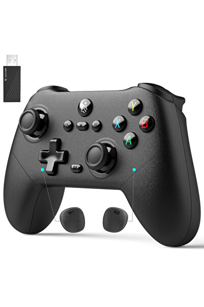 Choice black AceGamer PC Controller 2.4G Wireless Controller Vibration 6-Axis...