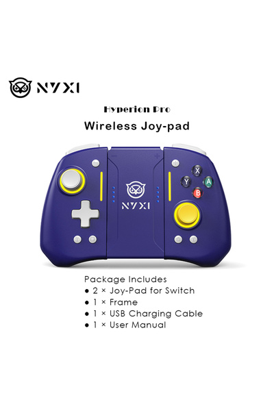 Choice وحدة تحكم ألعاب NYXI Hyperion Pro اللاسلكية ذات اللون الأرجواني، عصا ت...