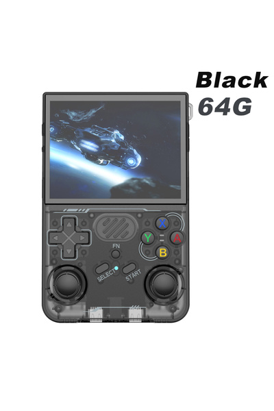 Choice جهاز ألعاب محمول جديد محدّث من طراز R36XX، أسود اللون، بسعة 64 جيجاباي...