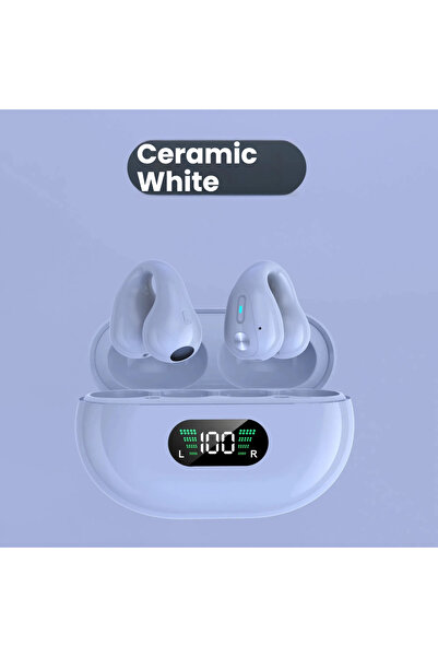 Choice1 سماعة رأس لاسلكية X22-White TWS S22 X22، مزودة بمشبك أذن وشاشة رقمية ...