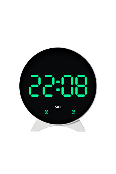 Choice6 WG USB Powered DST Digital Alarm Clock TEMP Date Week Display 3-level...