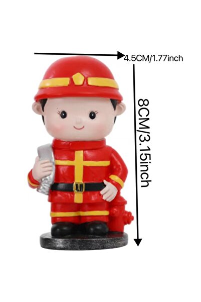 Choice هدية عيد الميلاد لرجل إطفاء - تمثال رجل إطفاء مصنوع يدويًا - زينة مكتب...