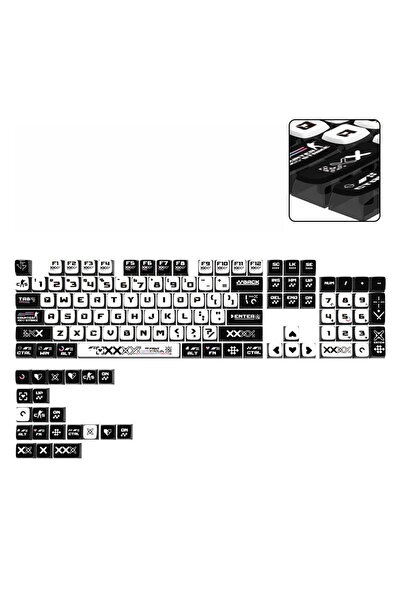 Choice1 مجموعة طباعة أغطية مفاتيح بودنغ، تصميم أباليبس ثنائي الكيمياء، أربعة ...