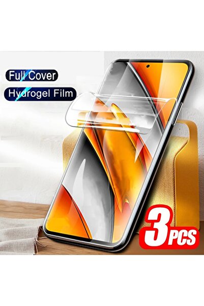 Choice12 3 قطع من غشاء الهيدروجيل لهاتف شاومي بوكو F1، 3 قطع من غشاء الجل الو...