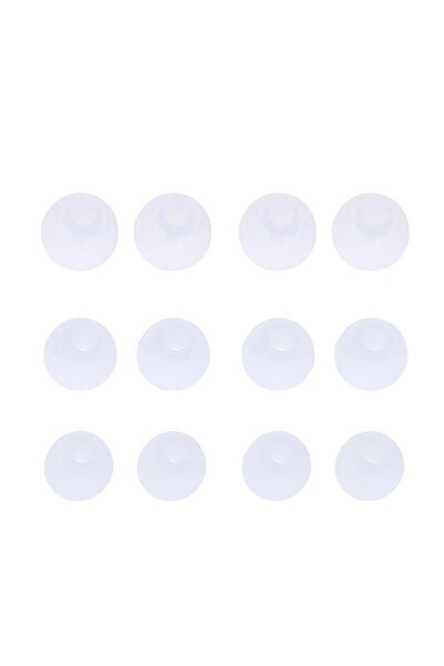 Choice وسادات أذن سيليكون بيضاء، 6 أزواج/2* (صغير + متوسط + كبير)، بديل عالمي...