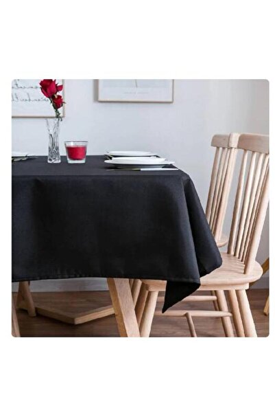 Choice 140*140cm black Party Black Waterproof Tablecloth Wedding Banquet Hote...