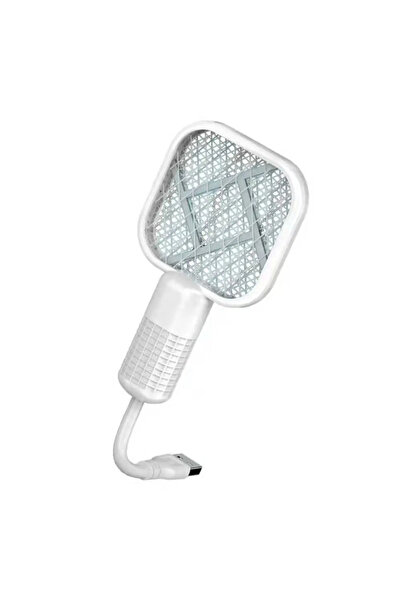 Choice مضرب ناموس كهربائي أبيض اللون، يعمل بالأشعة فوق البنفسجية، جهاز صاعق ل...