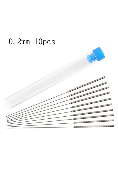 Choice 0.2mm 10pcs 10pcs Stainless Steel Nozzle Cleaning Needle 0.2mm 0.3mm 0...