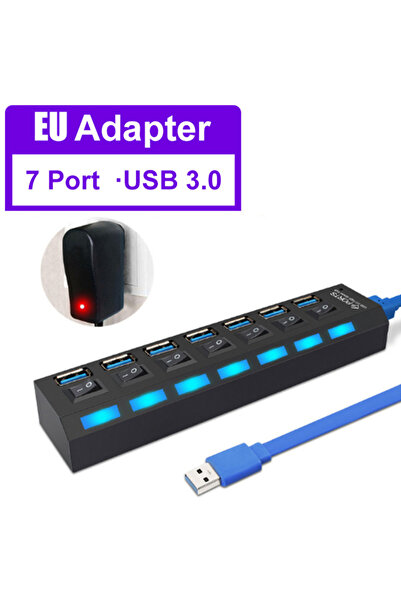 Choice موزع 7 منافذ، محول أوروبي MAOZUA، موزع 4 منافذ، موزع USB 7 منافذ، USB ...