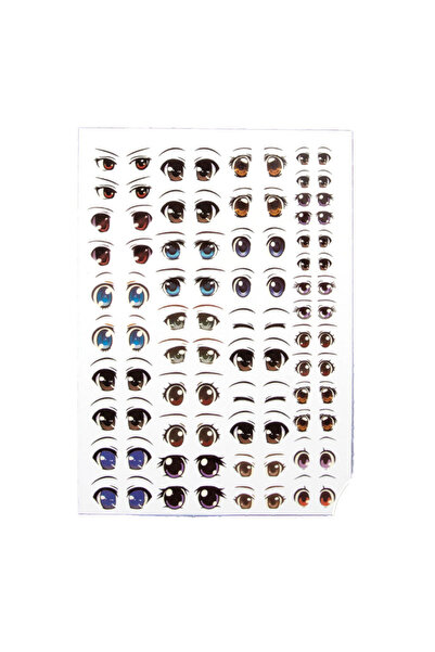 Choice10 011 12 Different Models of Eye and Mouth Stickers, Handmade DIY Clay...
