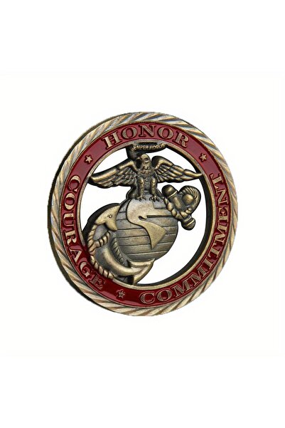 Choice Light Grey Commemorative Coin US Marine Corps Challenge Coin