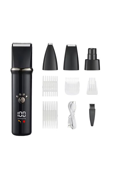 Choice مجموعة العناية بالحيوانات الأليفة 4 في 1 باللون الأسود، تتضمن 4 شفرات ...