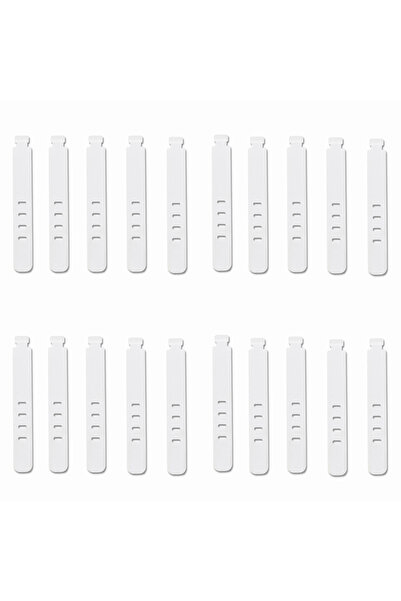 choice2 أبيض - 20 قطعة، منظم أحزمة سيليكون محمول قابل لإعادة الاستخدام، منظم ...