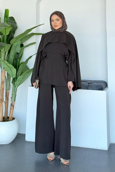 Hazamoda Givensi Cape Set Bitter Brown
