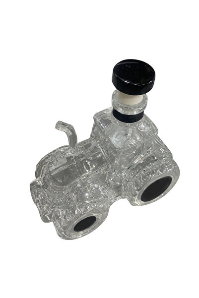 Choice Clear 300ml Whiskey Bottle 3D Tractor Shaped Bottle Crystal Glass Deca...