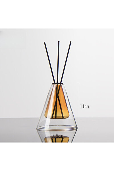 Choice11 Style A-Amber Double Layer Triangle Glass Aromatherapy Glass Bottle ...