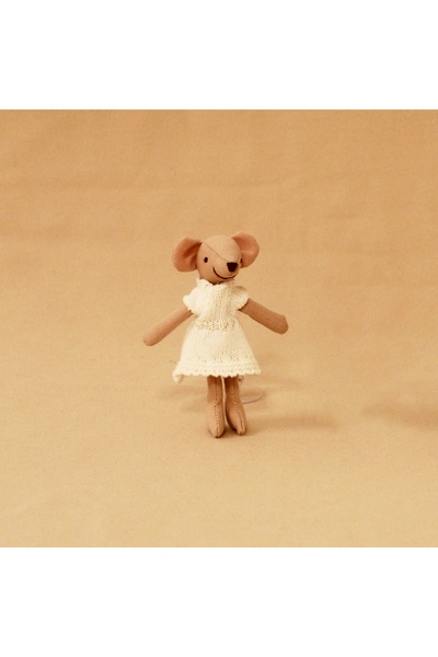 Choice1 فأر صغير أبيض اللون، مقاس 13 سم ارتفاعًا / 13/15 سم ارتفاعًا، يرتدي ف...