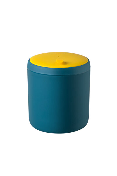 Choice Blue Mini Waste Bin Desktop Office Trash Can Home Garbage Basket Table...