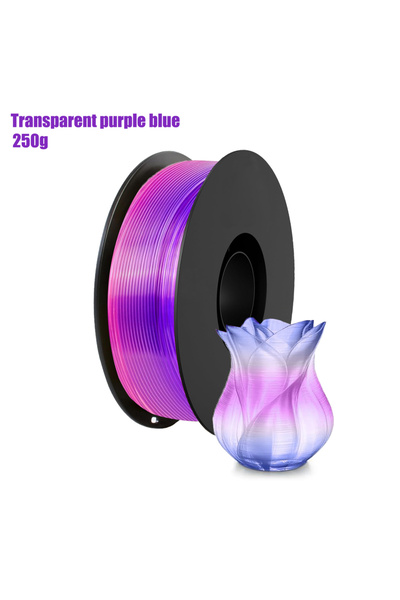 Choice11 Purple blue 250g Transparent gradient PLA filament bundle multi-colo...