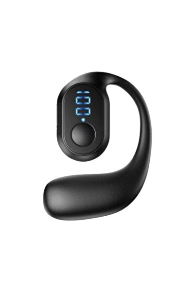 Choice1 سماعات رأس لاسلكية سوداء مزودة بإضاءة LED وميكروفون، تعمل بتقنية التو...