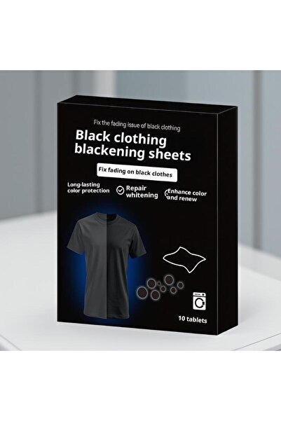 Choice 10pcs Black Clothing Restorer Laundry Tablets; Restores Vibrancy; Enha...
