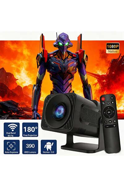 Choice4 EU Plug HY320mini black HY320 Mini Newly Native 720P Android 13 4K Pr...