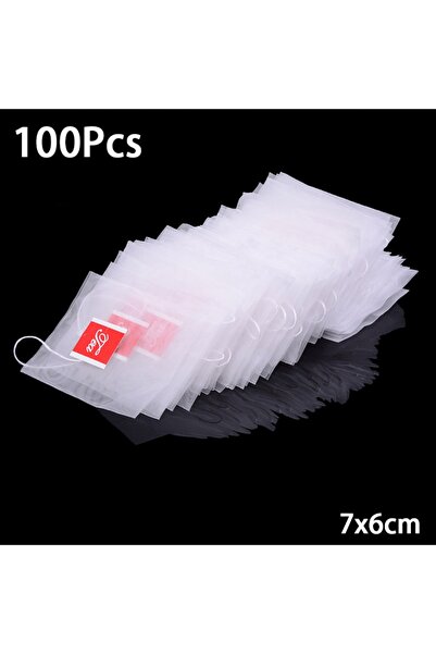 Choice Teabags 100Pcs Durable Transparent Disposable Transparent Teabags with...