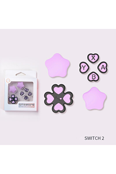 Choice1 مجموعة أغطية أزرار D-Pad سيليكونية ناعمة ولطيفة لجهاز نينتندو سويتش 2...