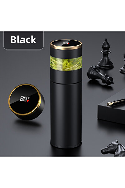 choice2 ترمس أسود سعة 450 مل مصنوع من الفولاذ المقاوم للصدأ 316، مناسب للشاي،...