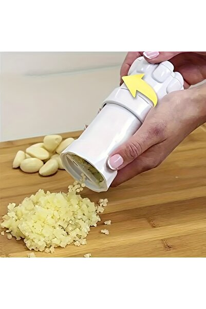 Choice white 1pc Chef Manual Garlic Press Mini Multifunctional Garlic Cutter ...