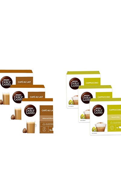 Nescafe Dolce Gusto Cappuccino 48+Cafe Au Lait 48
