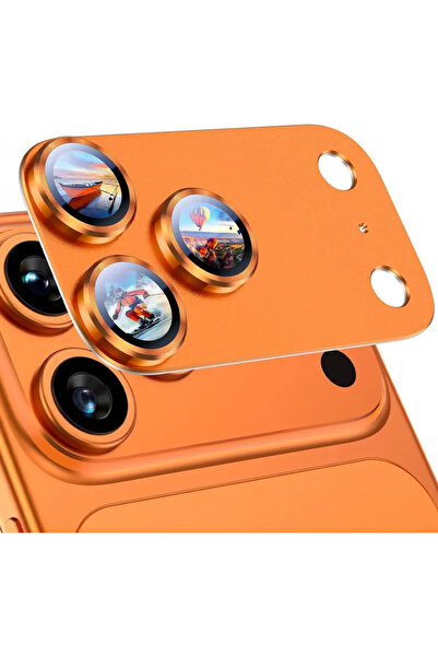 Choice14 For iPhone 17ProMax Orange 360° All-Round Metal Armor Protect Cover ...
