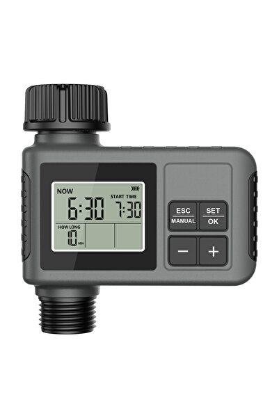 Choice1 صنبور رش أسود بمخرج واحد، مؤقت مياه أوتوماتيكي، نظام ري ذكي بمخرج واح...