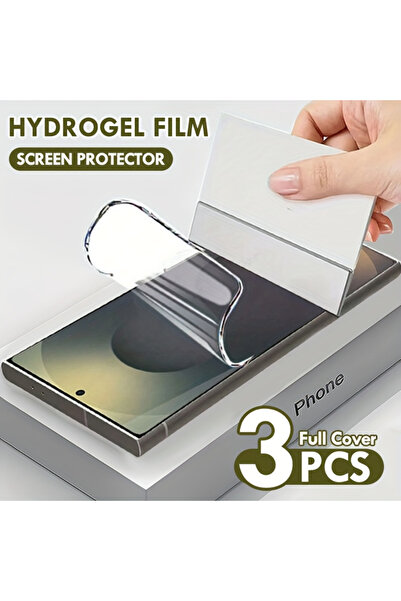 Choice12 3 قطع من فيلم هيدروجيل لهاتف سامسونج S24 ألترا، 3 قطع من فيلم جل لتغ...