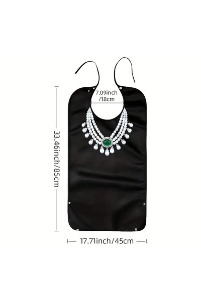 Choice1 OneSize 1 Adult Bib with Debris Collection Double Waterproof Printed ...