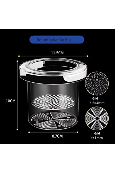 Choice1 صندوق عزل دائري من أكريليك لأحواض السمك، شفاف، مناسب لتفريخ الروبيان ...