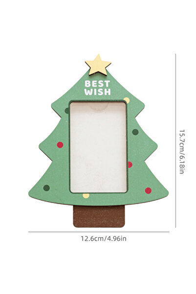 Choice1 Green Wood Acrylic Magnetic ture Frame Fridge Sticker Photo Frames Mi...