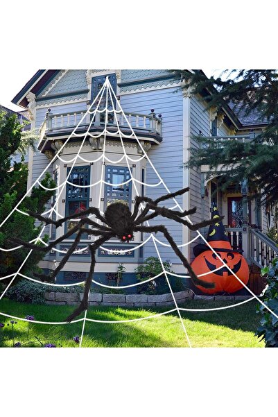 Choice web and spider 200" Spider Web + Spider Decorati for Indoor Outdoor Ha...