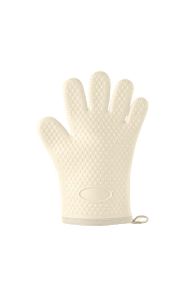 Choice1 Beige 1PC Extra Thick Silicone Oven Mitts Heat Resistant Non-Slip Mic...