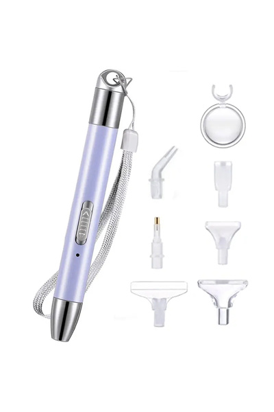 Choice قلم رسم ماسي خماسي الأبعاد قابل لإعادة الشحن عبر منفذ USB، لون بنفسجي،...