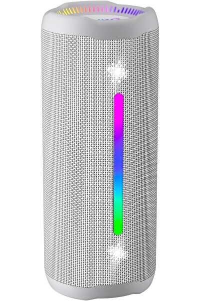 choice2 مكبرات صوت بلوتوث محمولة من أوهايو، لون أبيض، صوت ستيريو قوي، مقاومة ...